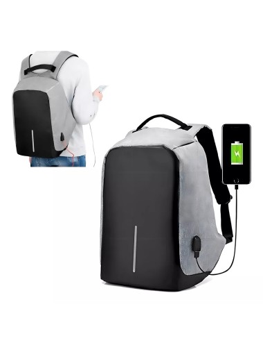 Maleta Maletín Antirrobo Impermeable Con Puerto Usb Portatil