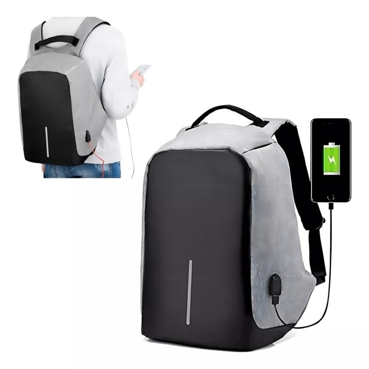 Maleta Maletín Antirrobo Impermeable Con Puerto Usb Portatil