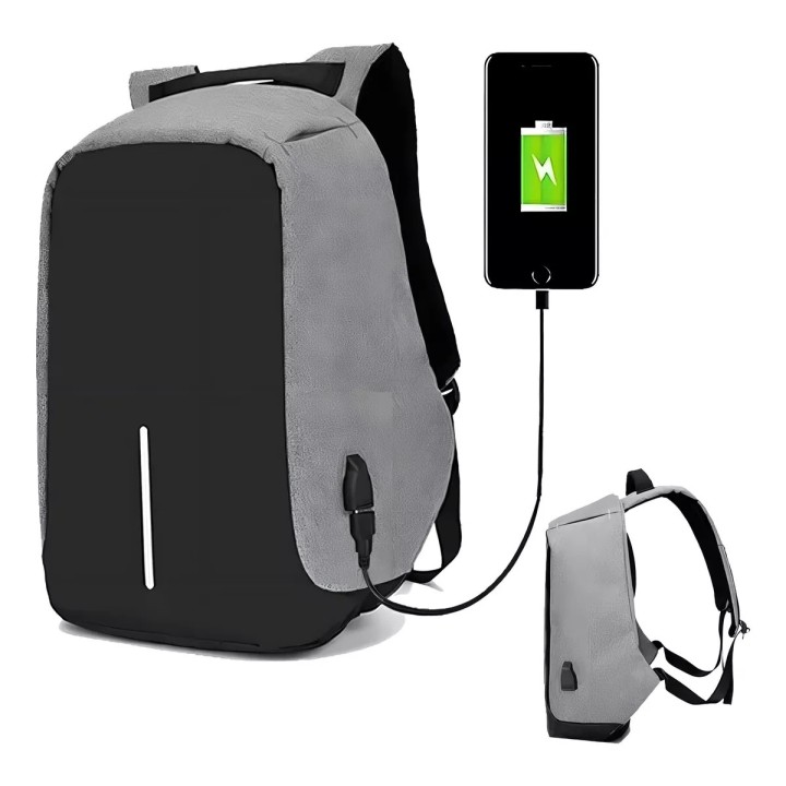 Maleta Maletín Antirrobo Impermeable Con Puerto Usb Portatil