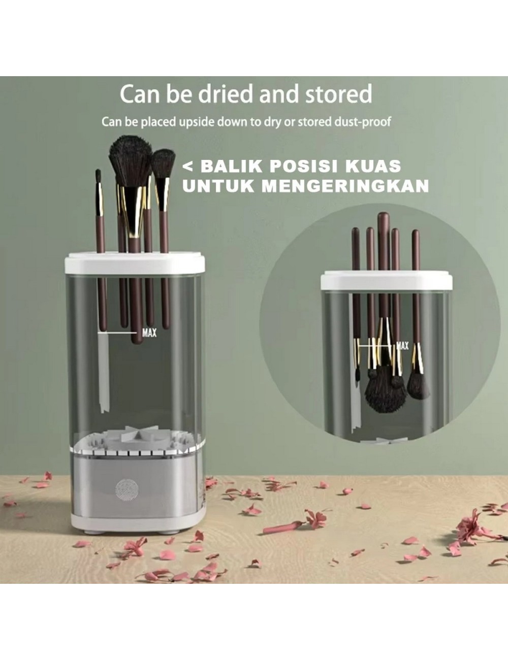 Limpiador Eléctrico Automático De Brochas De Maquillaje