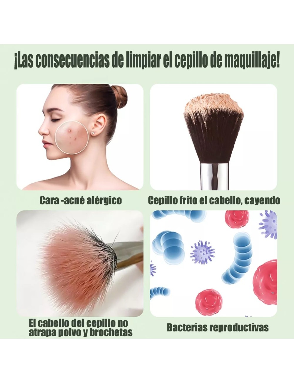 Limpiador Eléctrico Automático De Brochas De Maquillaje