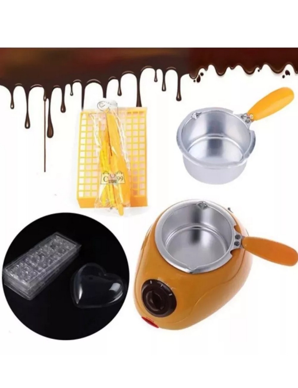 Maquina Olla Fundidora Fondue Derretir Chocolate Caramelo