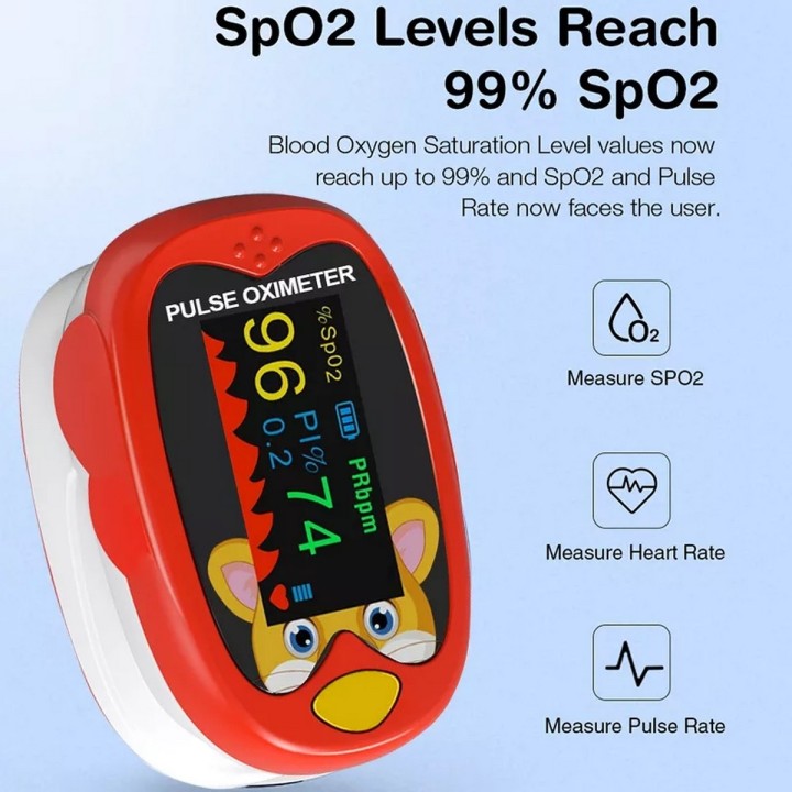 Oxímetro De Pulso Ritmo Cardiaco Para Bebes Niños Recargable