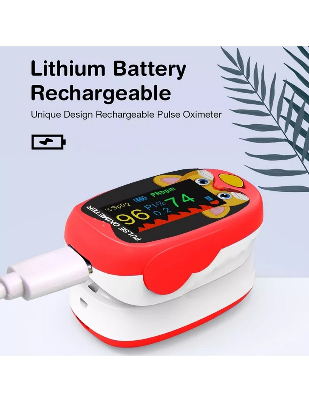 Oxímetro De Pulso Ritmo Cardiaco Para Bebes Niños Recargable