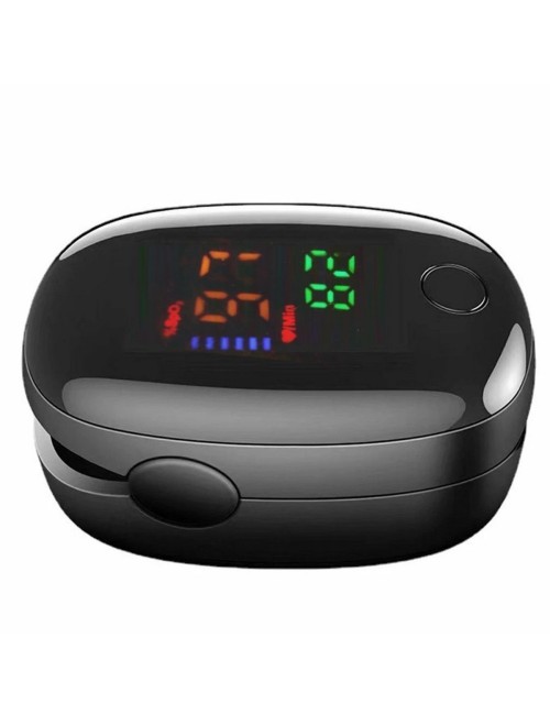 Oxímetro De Dedo De Pulso Ritmo Cardiaco Portatil + Baterias