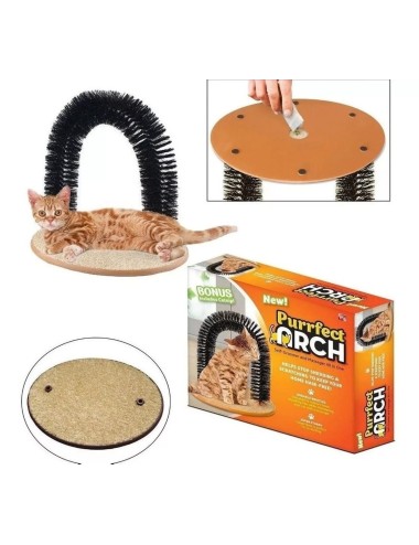 Rascador Para Gato Masajeador Cepillo Gatos Rascador En Arco