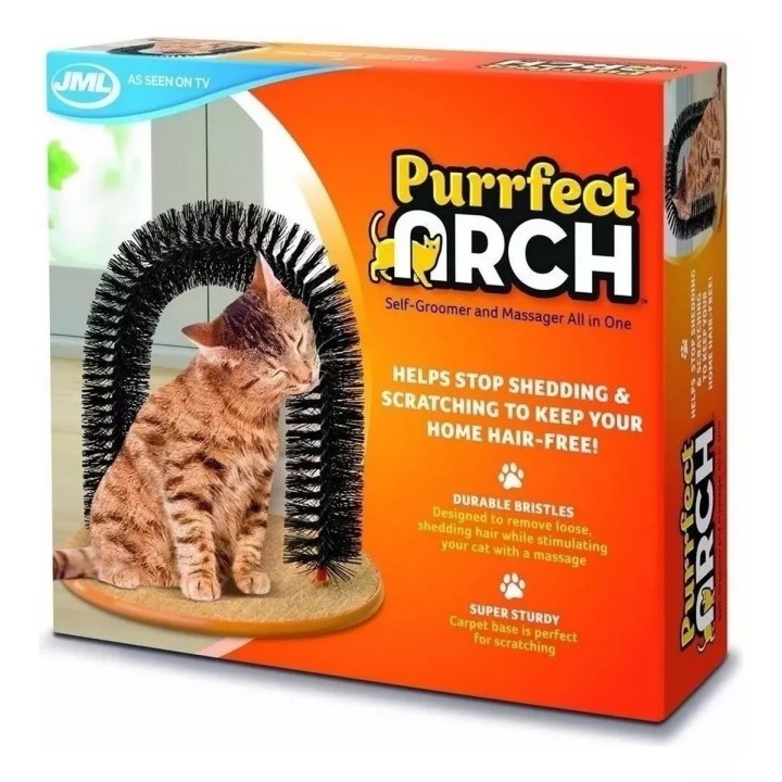 Rascador Para Gato Masajeador Cepillo Gatos Rascador En Arco