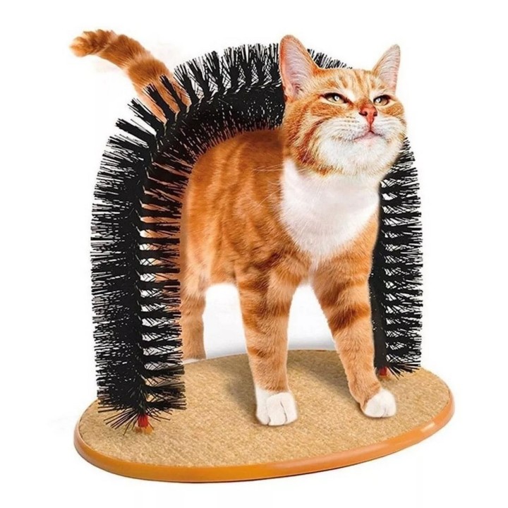 Rascador Para Gato Masajeador Cepillo Gatos Rascador En Arco