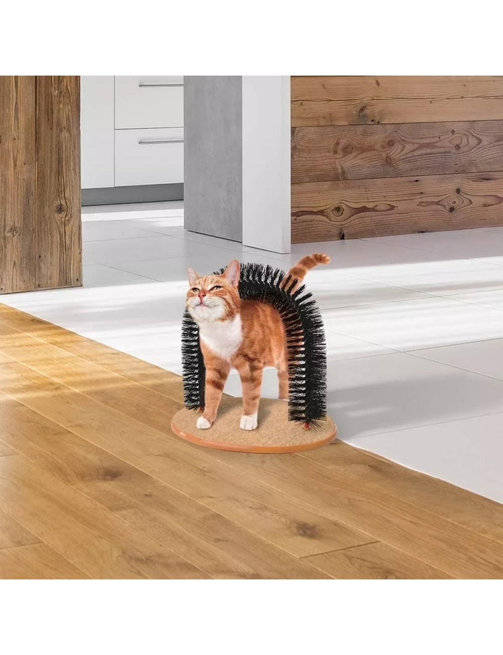 Rascador Para Gato Masajeador Cepillo Gatos Rascador En Arco