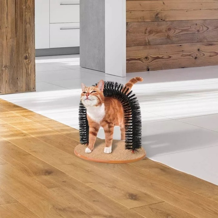 Rascador Para Gato Masajeador Cepillo Gatos Rascador En Arco