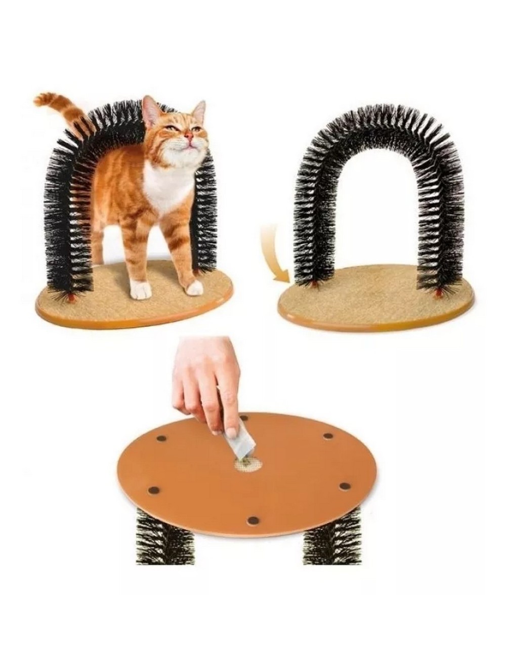 Rascador Para Gato Masajeador Cepillo Gatos Rascador En Arco