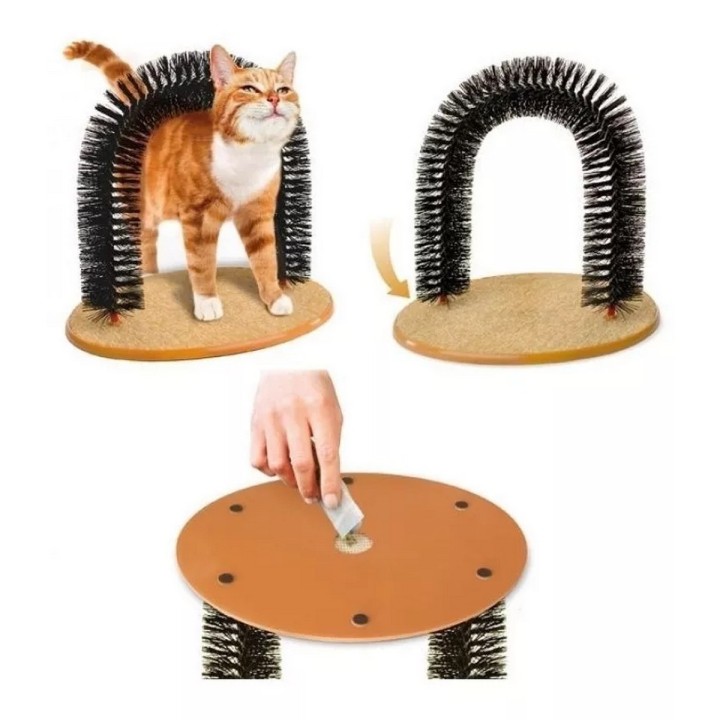 Rascador Para Gato Masajeador Cepillo Gatos Rascador En Arco