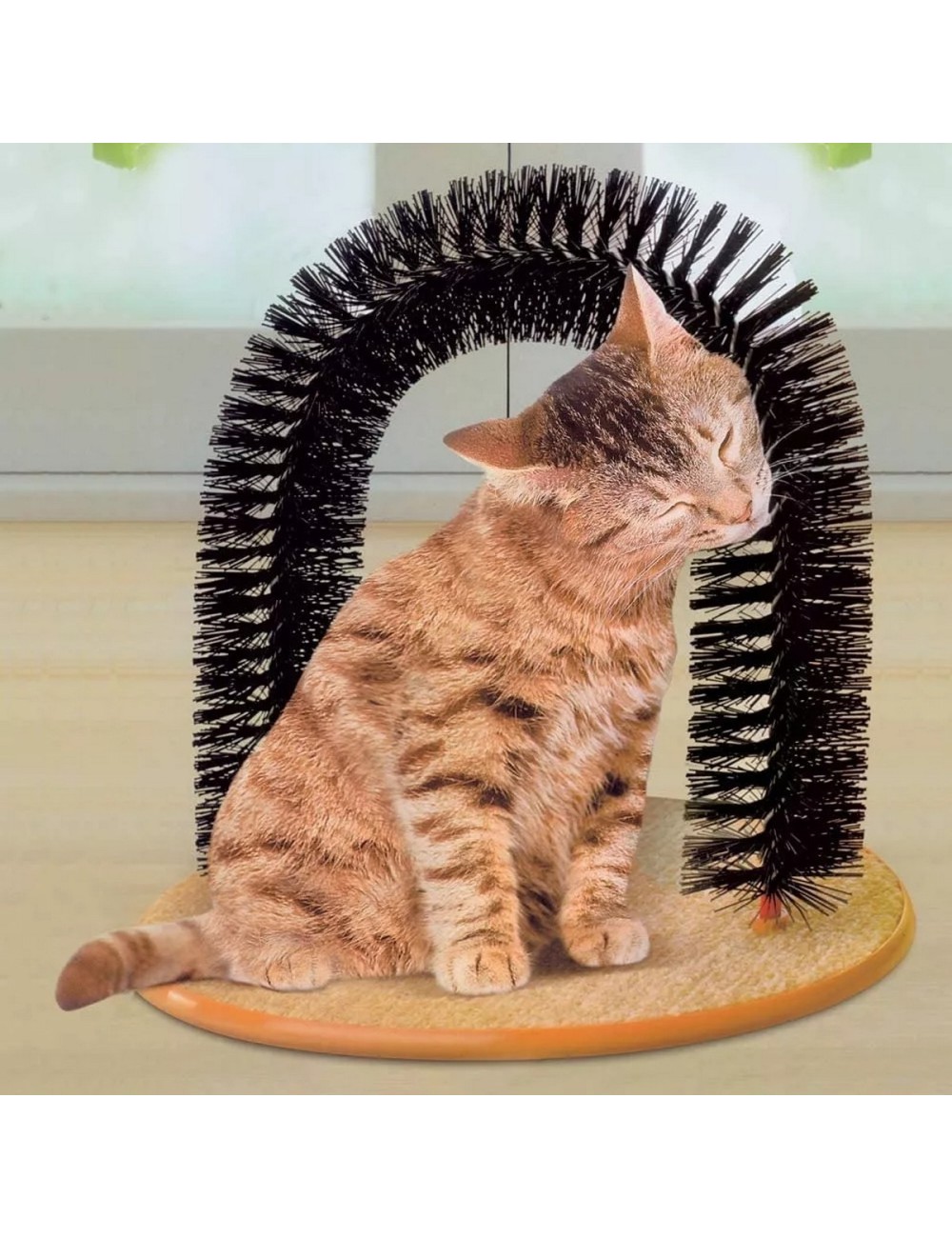 Rascador Para Gato Masajeador Cepillo Gatos Rascador En Arco
