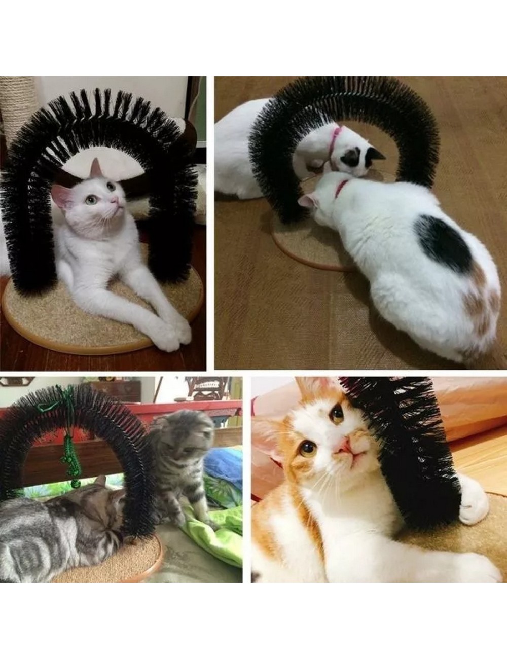 Rascador Para Gato Masajeador Cepillo Gatos Rascador En Arco