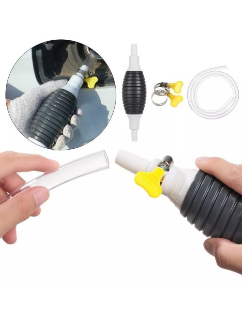 Bomba Manual Manguera Succión Combustible Portatil Gasolina