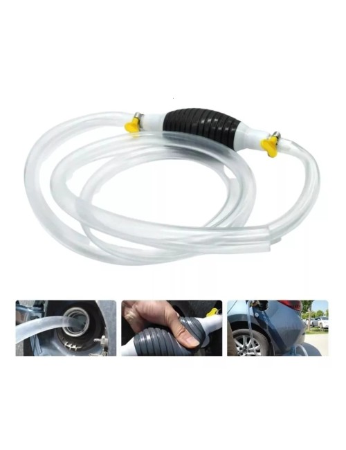 Bomba Manual Manguera Succión Combustible Portatil Gasolina