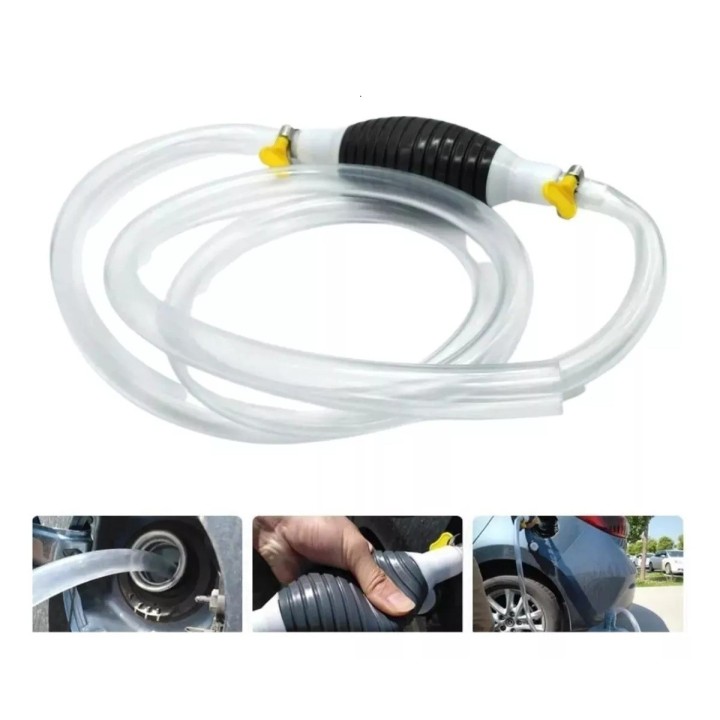 Bomba Manual Manguera Succión Combustible Portatil Gasolina