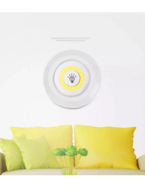 Juego Bombilla X3 Luces Led Inalámbrica Con Control De Mando