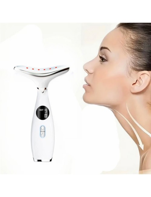 Masajeador Facial Y Cuello Portatil Recargable Beauty Face