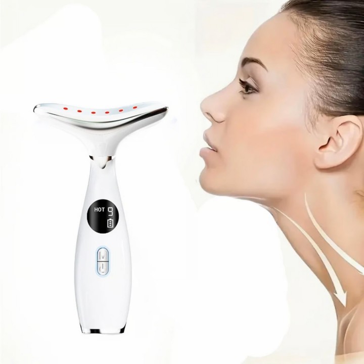 Masajeador Facial Y Cuello Portatil Recargable Beauty Face