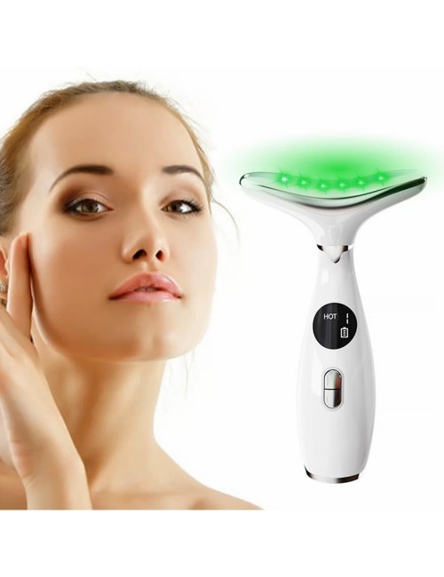 Masajeador Facial Y Cuello Portatil Recargable Beauty Face