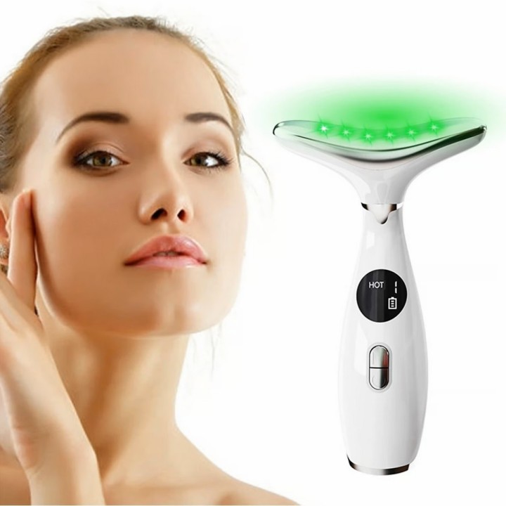 Masajeador Facial Y Cuello Portatil Recargable Beauty Face