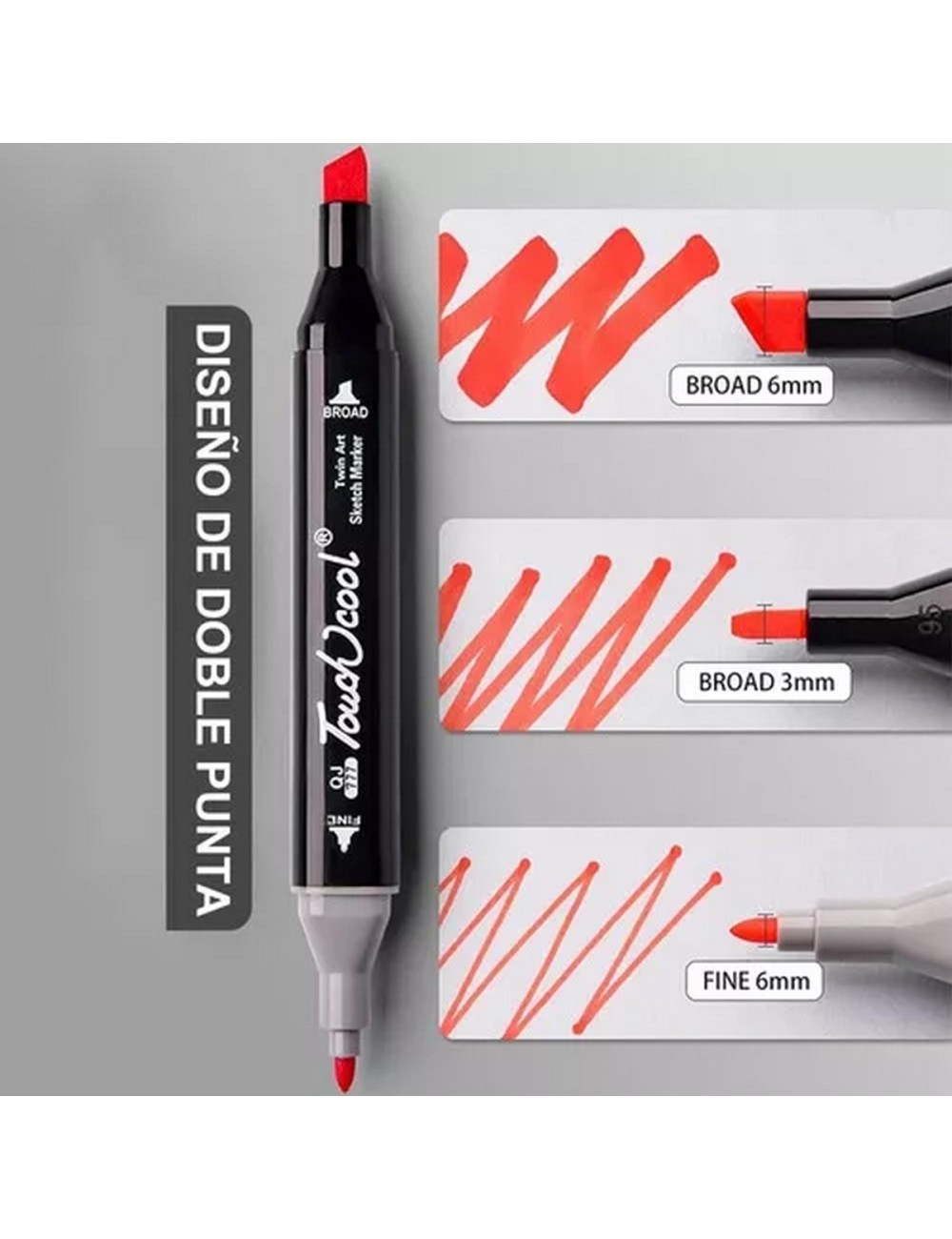 Marcadores Doble Punta Plumones Punta Pincel 168 Colores