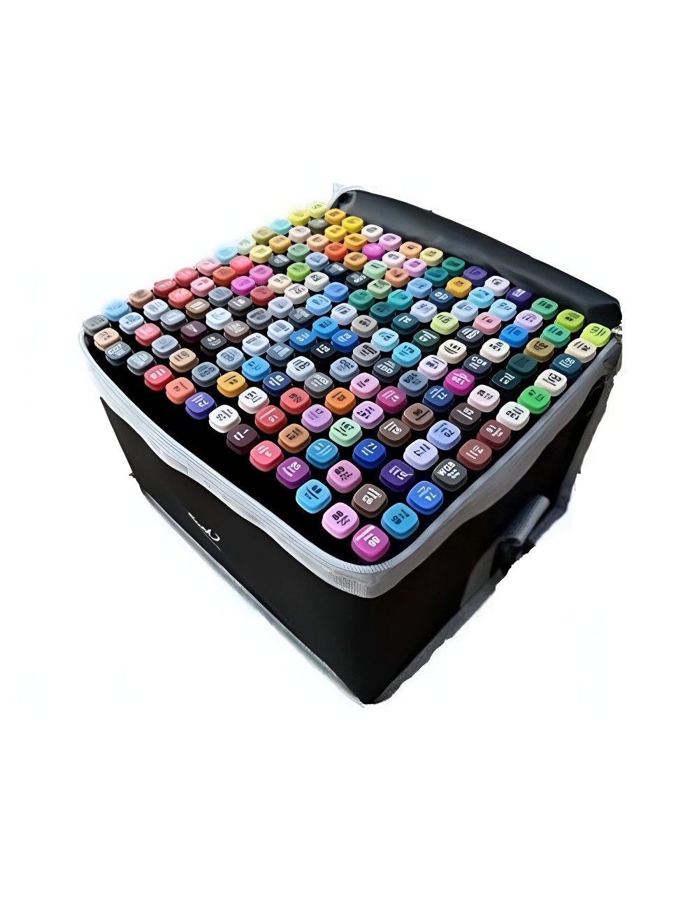 Marcadores Doble Punta Plumones Punta Pincel 168 Colores