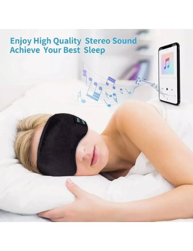 Antifaz Gafas Máscara Con Audífonos Bluetooth Para Dormir