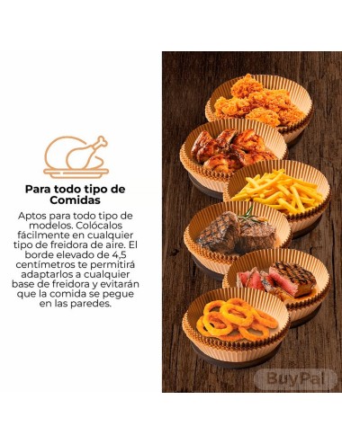 Papel Protector Absorbente Freidora Al Aire X100 Unidades