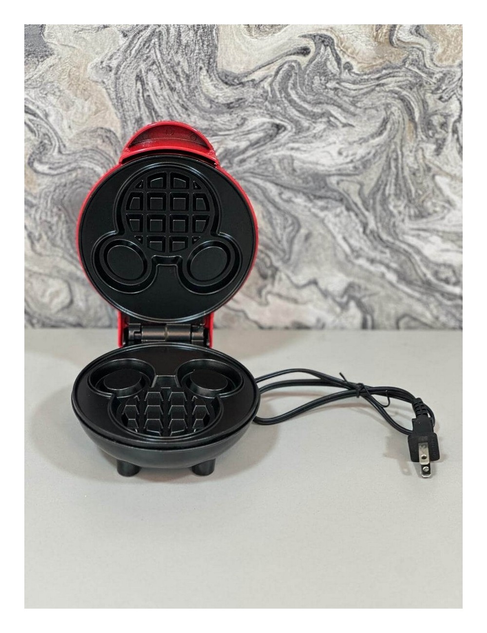 Waflera Mini Personal Mickey Guaflera Mouse Antiadherente