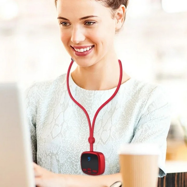 Masajeador Cuello Micro Pulso Electrico Cervical Recargable