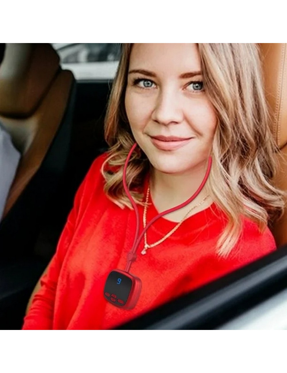 Masajeador Cuello Micro Pulso Electrico Cervical Recargable