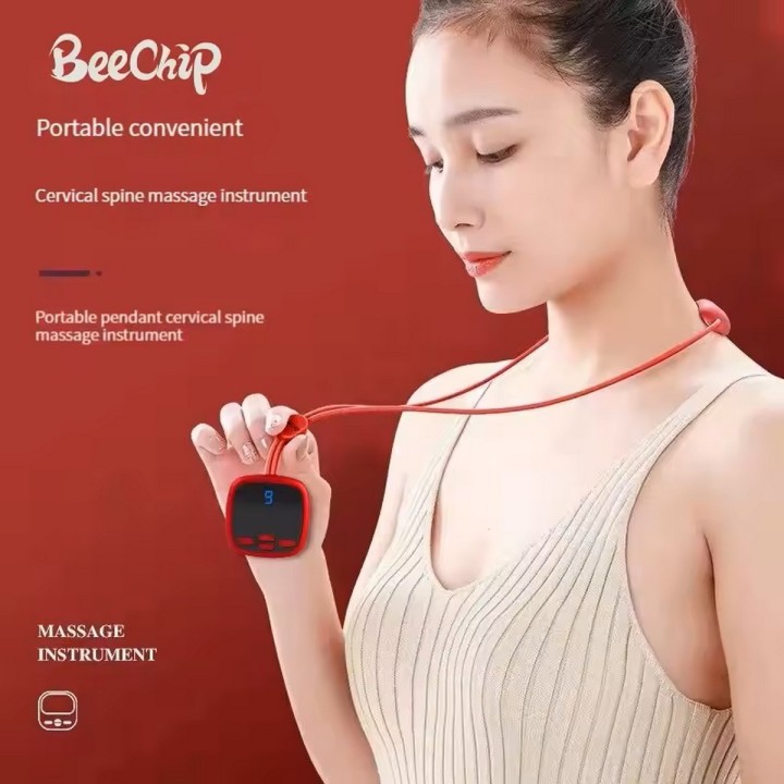 Masajeador Cuello Micro Pulso Electrico Cervical Recargable
