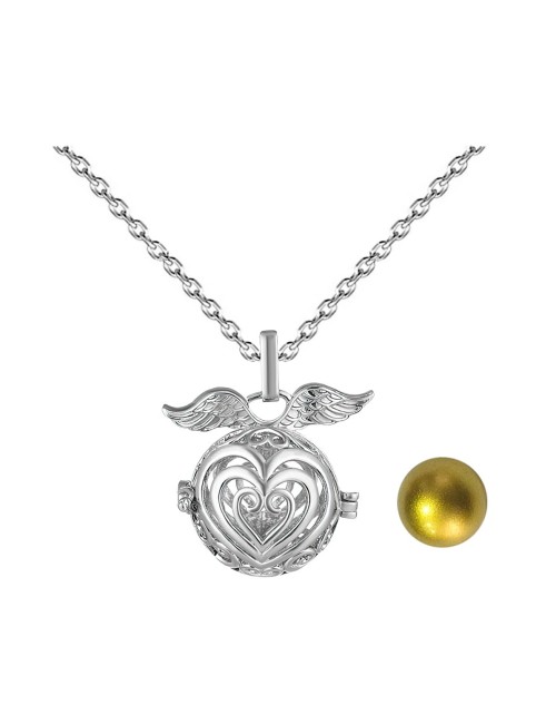Collar Llamador De Angel Corazon Corazon Cascabel + EstucheFFGJ545