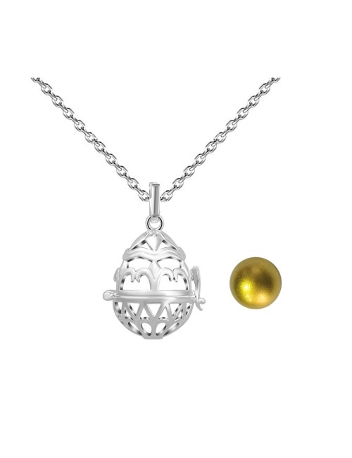 Collar Llamador De Angel Proteccion Cascabel + Estuche