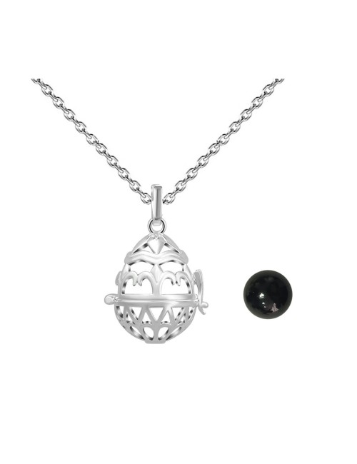 Collar Llamador De Angel Proteccion Cascabel + Estuche