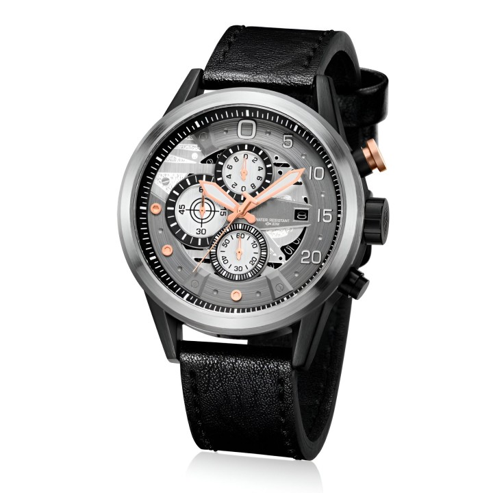 Reloj G-force H3790g Cronografo Funcional Cuero + Estuche