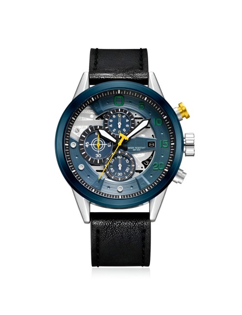 Reloj G-force H3790g Cronografo Funcional Cuero + Estuche