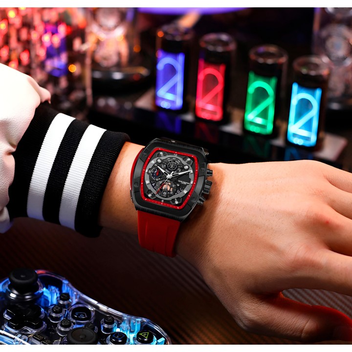 Reloj G-force H3994g Calendario Deportivo Funcional +estuche