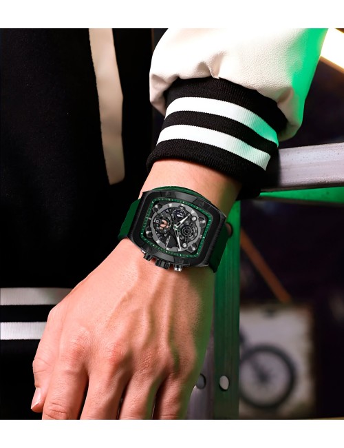 Reloj G-force H3994g Calendario Deportivo Funcional +estuche