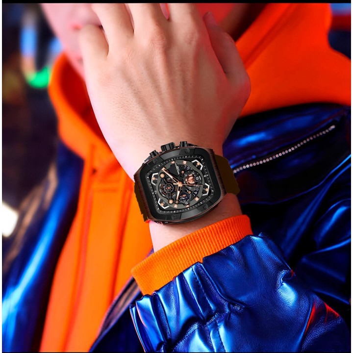 Reloj G-force H3994g Calendario Deportivo Funcional +estuche