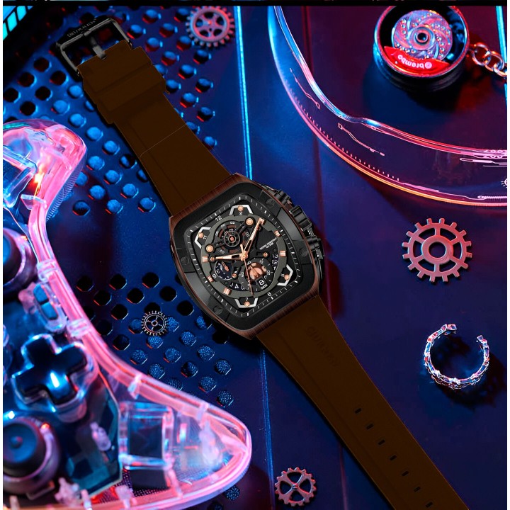 Reloj G-force H3994g Calendario Deportivo Funcional +estuche