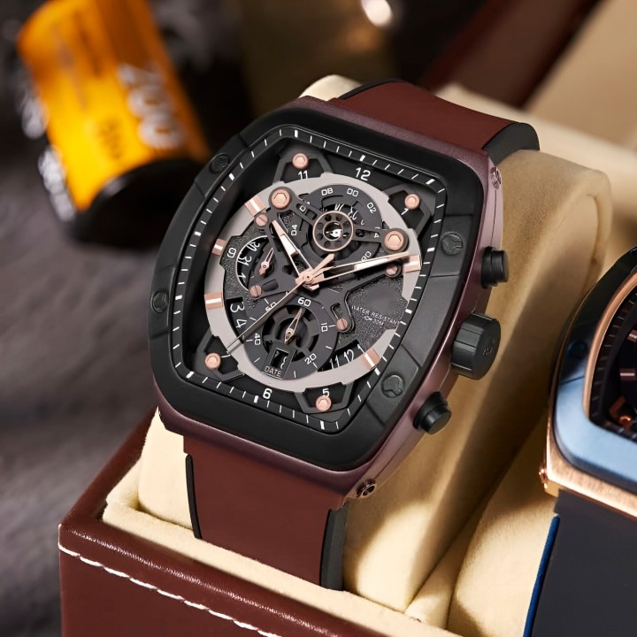 Reloj G-force H3994g Calendario Deportivo Funcional +estuche