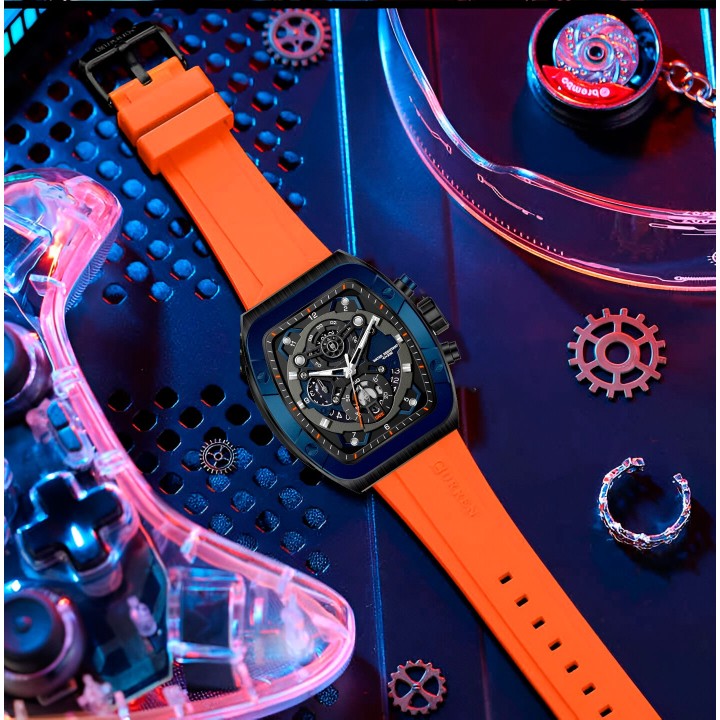 Reloj G-force H3994g Calendario Deportivo Funcional +estuche