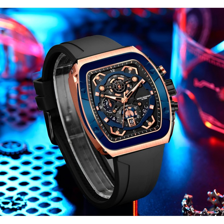 Reloj G-force H3994g Calendario Deportivo Funcional +estuche