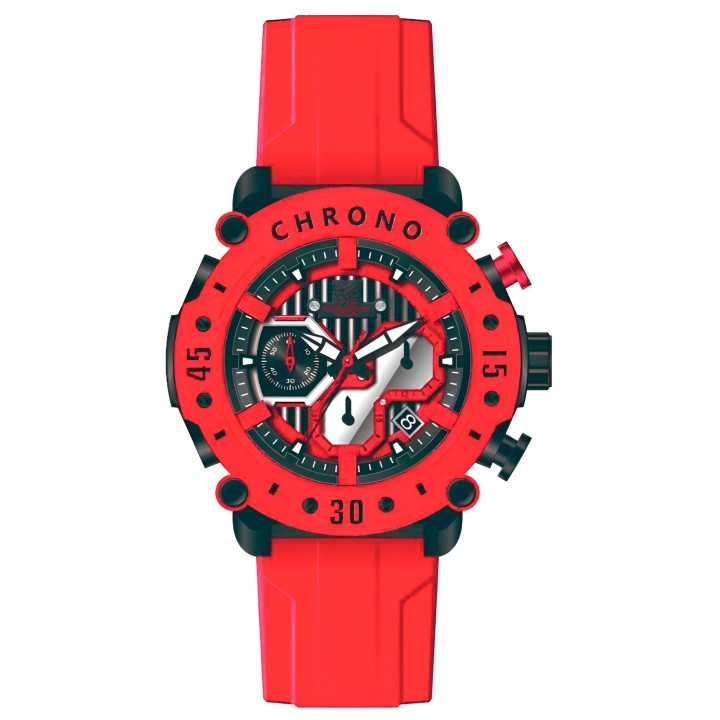 Reloj G-force H4056g Cronografo Funcional Goma + Estuche