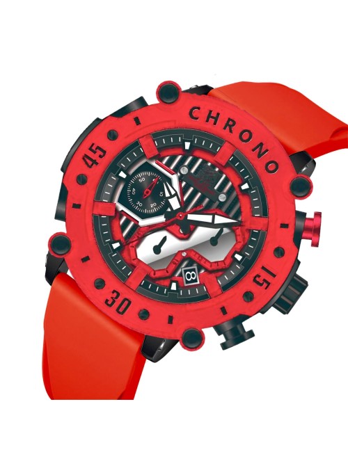 Reloj G-force H4056g Cronografo Funcional Goma + Estuche