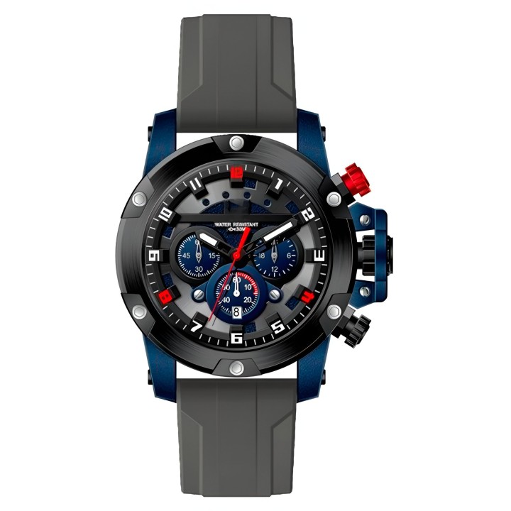 Reloj G-force H3958g Cronografo Funcional Goma + Estuche