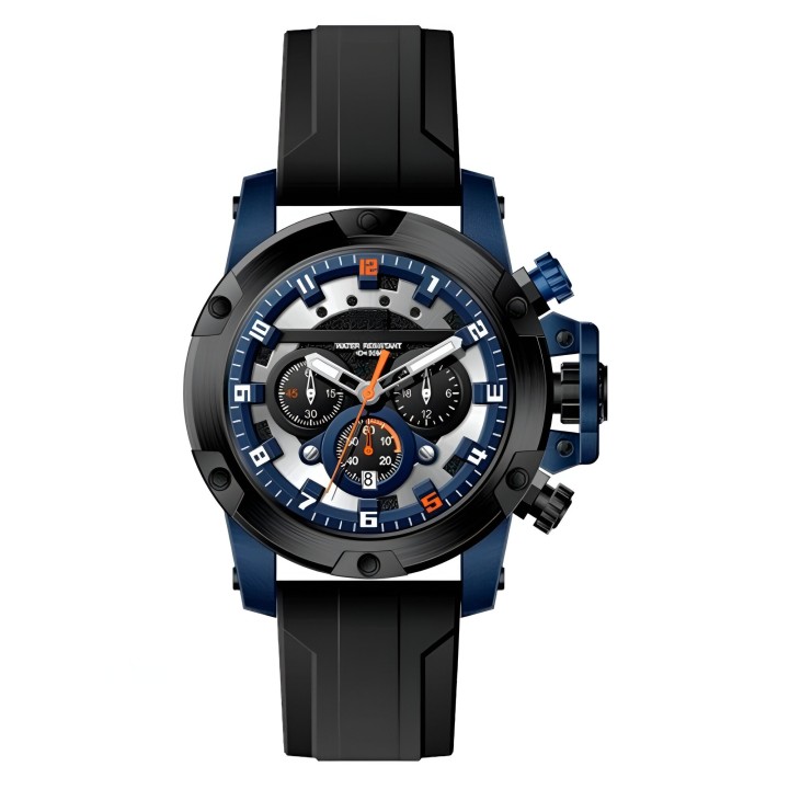 Reloj G-force H3958g Cronografo Funcional Goma + Estuche